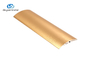 Le tapis en stratifié de la tuile 6063 d'équilibre de seuil de bande d'équilibre en aluminium de transition couvre de tuiles la couleur d'or
